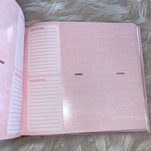 Pink and Green Suede Like Photo Album with Memo Area - Picture 6 of 7